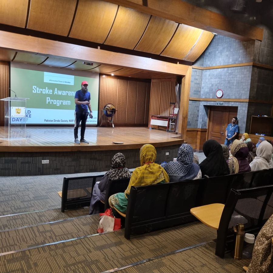 Community stroke awareness event