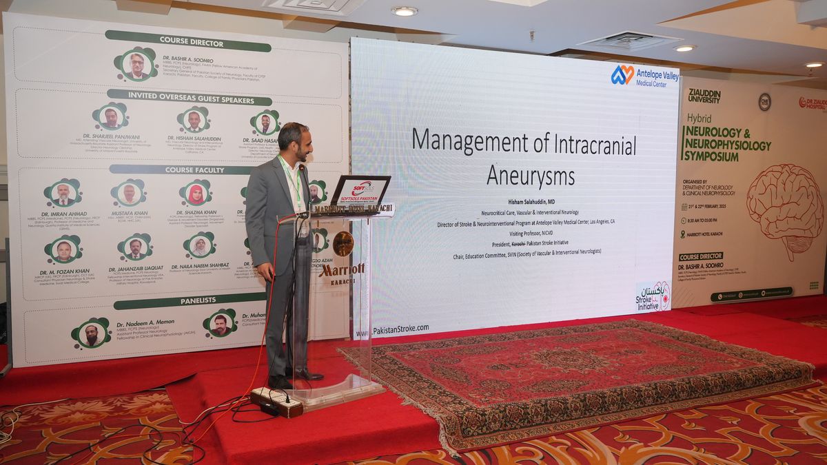 Presentation at stroke symposium