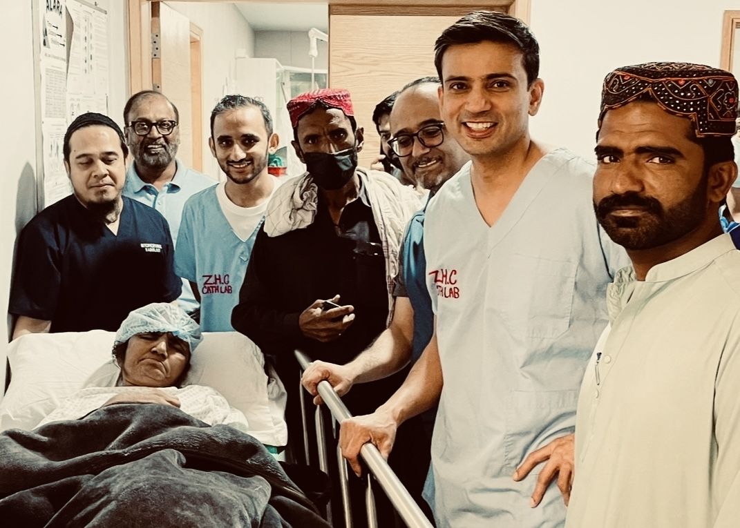 PSI team with a stroke patient